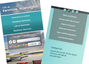 City of Kenmore mobile website