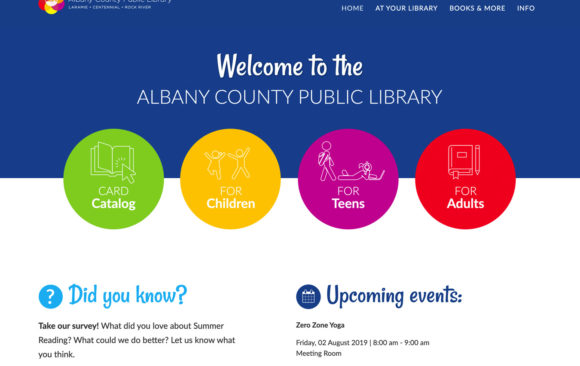 Albany County Public Library website