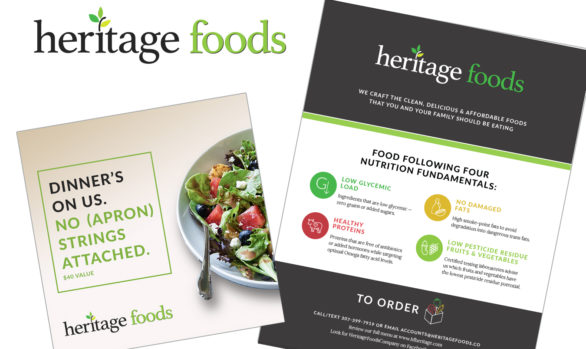 Heritage Foods logo and branding