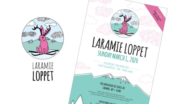 Laramie Loppet logo and poster